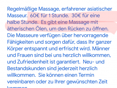 China massage in Laufenburg Baden Ost